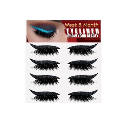 West&Month Reusable Eyeliner Stickers, Double Eyelid Stage Makeup Party Nightclub